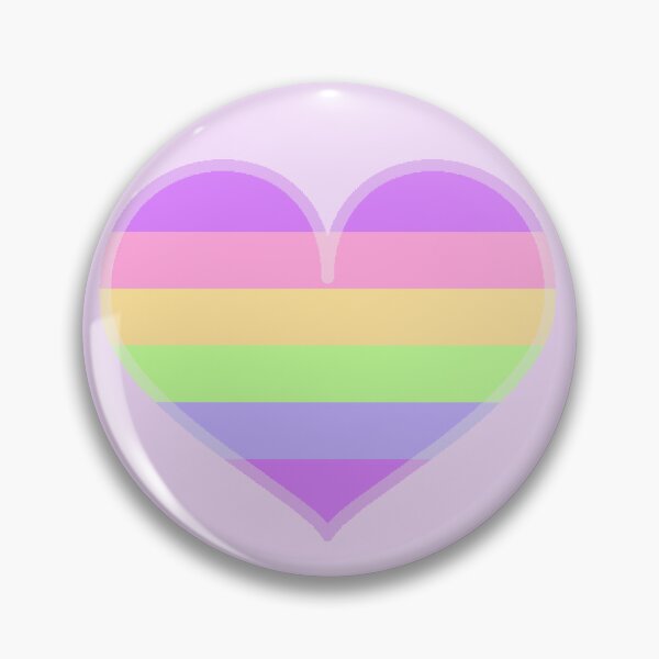 Item preview, Gay Rainbow Pastel Pride Heart [Purple Edition] designed and sold by Roxzania.