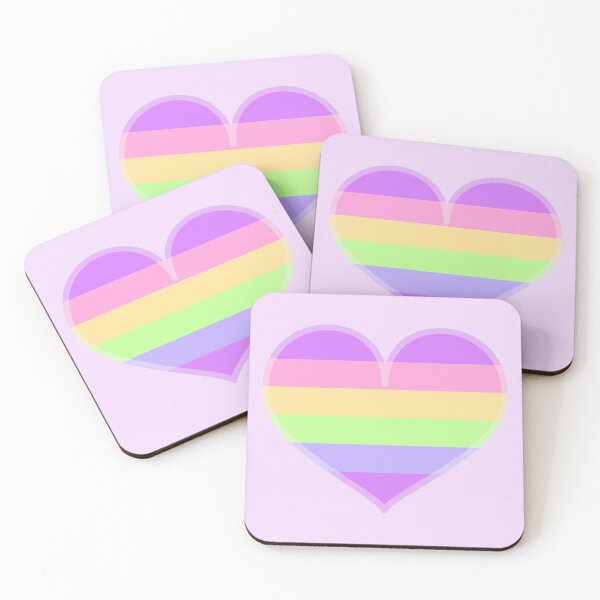 Item preview, Gay Rainbow Pastel Pride Heart [Purple Edition] designed and sold by Roxzania.