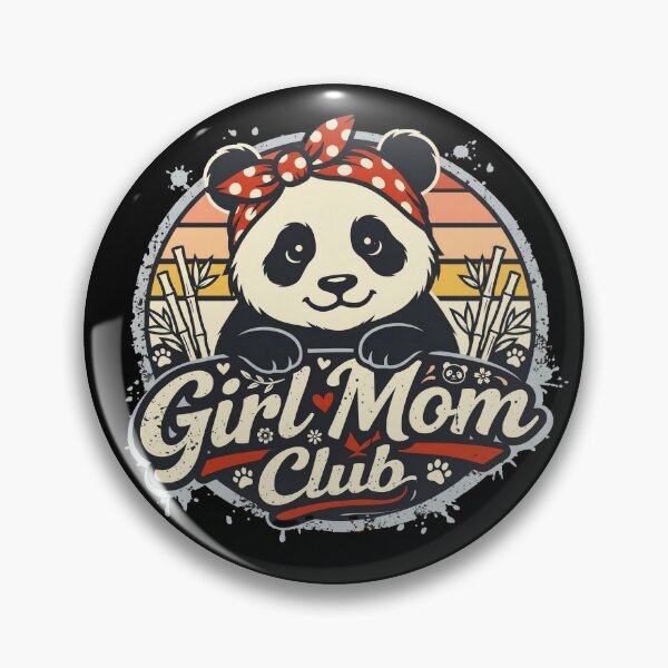 Item preview, Girl Mom Club - Cute Panda  designed and sold by Graphic Vibe Designs.