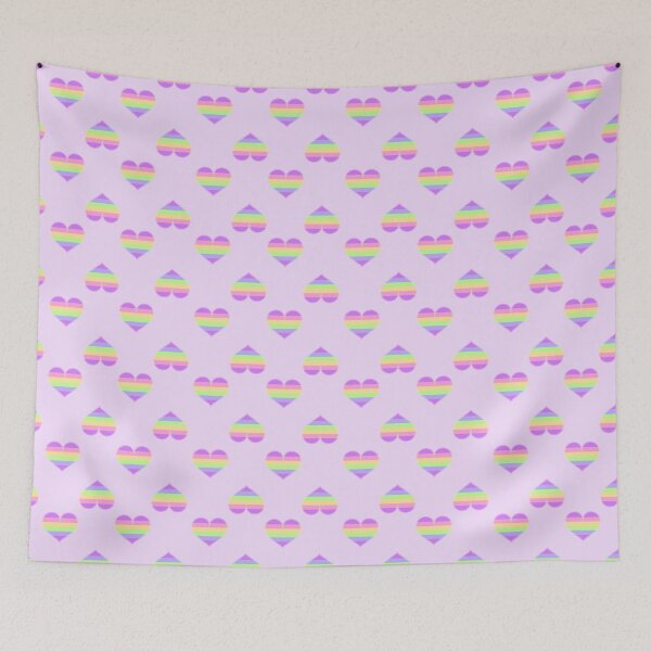 Item preview, Gay Rainbow Pastel Pride Heart [Purple Edition] designed and sold by Roxzania.
