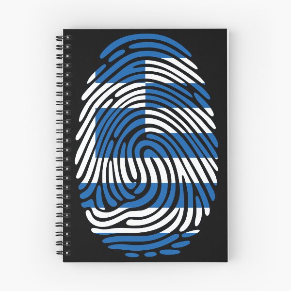 Item preview, Greece Flag Fingerprint Identity | Greek DNA Heritage Graphic designed and sold by NTGUILTY.