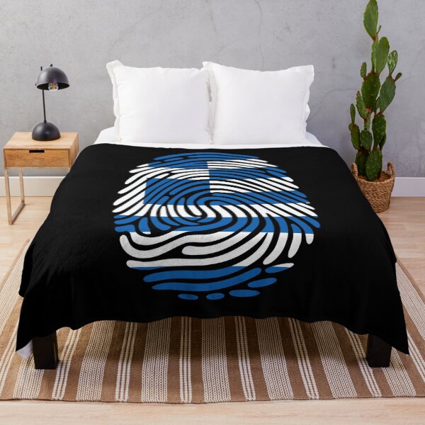 Item preview, Greece Flag Fingerprint Identity | Greek DNA Heritage Graphic designed and sold by NTGUILTY.