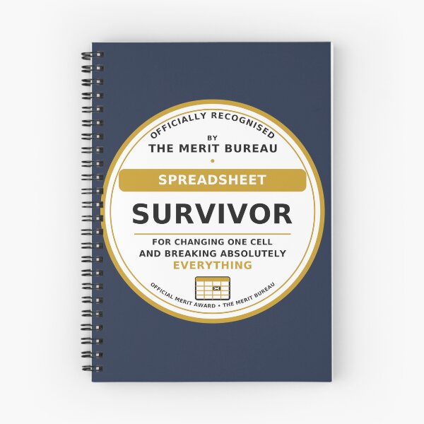 Item preview, Spreadsheet Survivor Gift | Funny Accountant & Office Coworker Award designed and sold by TheMeritBureau.