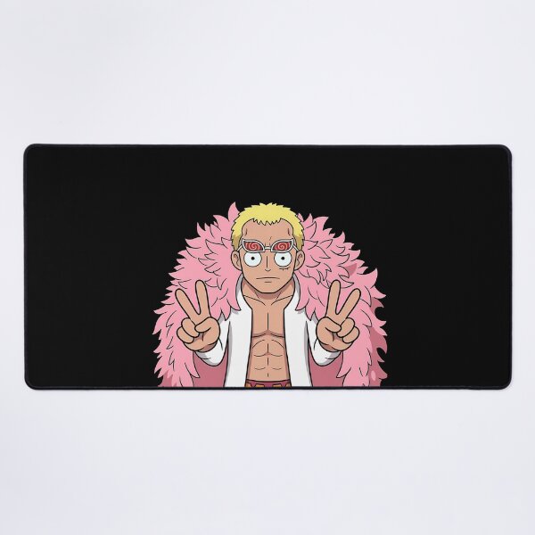 Item preview, Donquixote Doflamingo One Piece Pink Feather Peace Pose designed and sold by earlobejerk.
