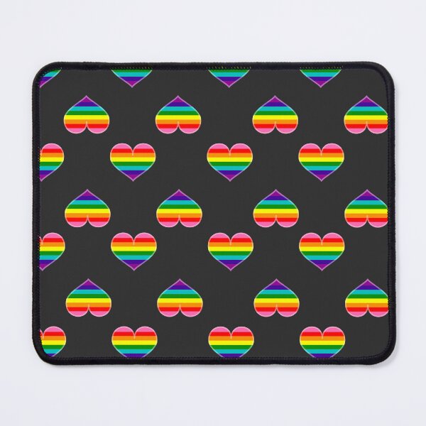 Item preview, Gay Rainbow 8-stripe Pride Heart [Dark Edition] designed and sold by Roxzania.