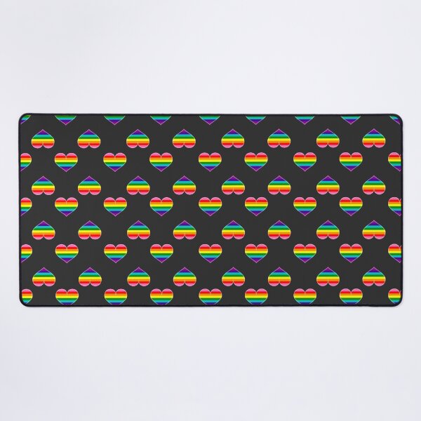 Item preview, Gay Rainbow 8-stripe Pride Heart [Dark Edition] designed and sold by Roxzania.