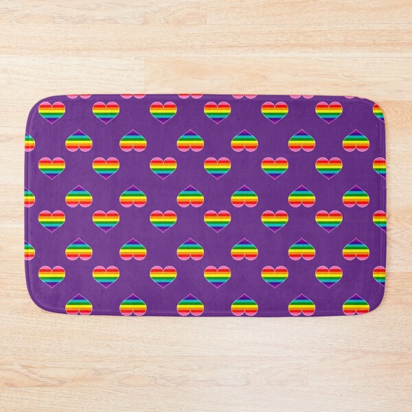 Item preview, Gay Rainbow 8-stripe Pride Heart [Purple Edition] designed and sold by Roxzania.