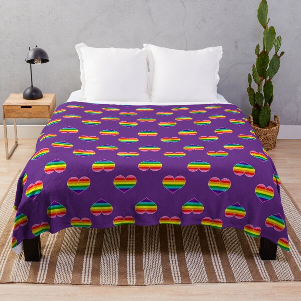 Item preview, Gay Rainbow 8-stripe Pride Heart [Purple Edition] designed and sold by Roxzania.