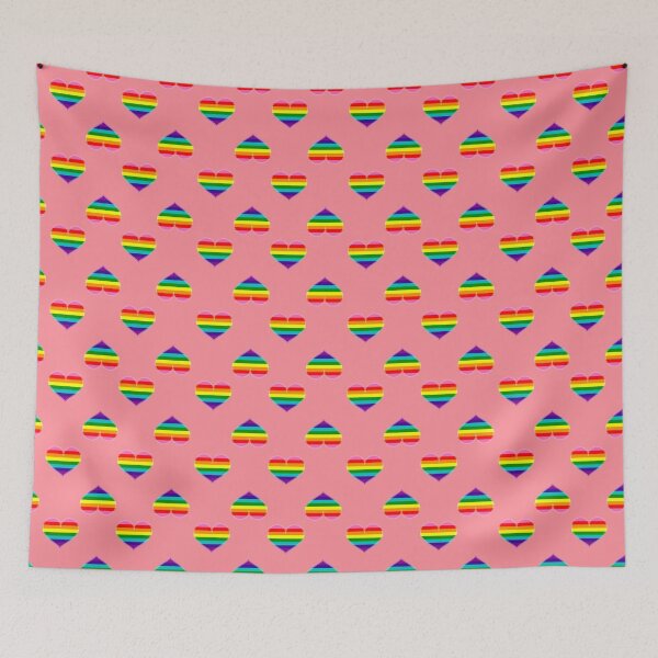 Item preview, Gay Rainbow 8-stripe Pride Heart [Pink Edition] designed and sold by Roxzania.