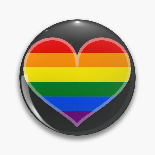 Item preview, Gay Rainbow Pride Heart [Dark Edition] designed and sold by Roxzania.
