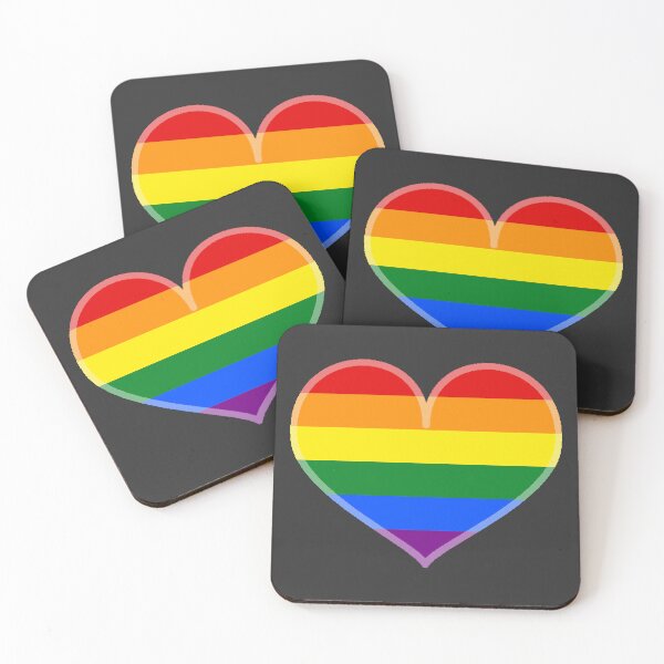 Item preview, Gay Rainbow Pride Heart [Dark Edition] designed and sold by Roxzania.