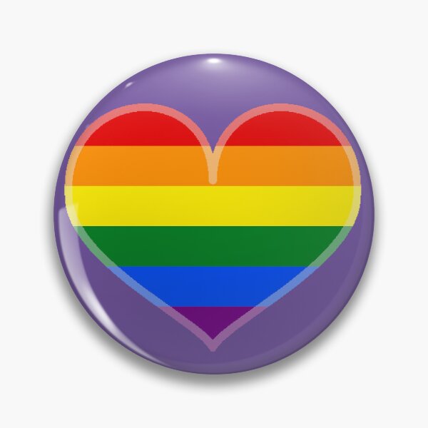 Item preview, Gay Rainbow Pride Heart [Purple Edition] designed and sold by Roxzania.