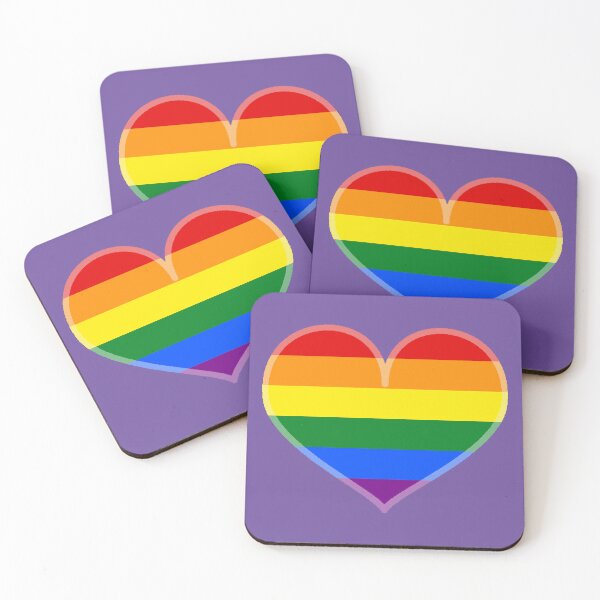 Item preview, Gay Rainbow Pride Heart [Purple Edition] designed and sold by Roxzania.