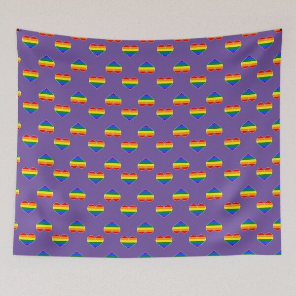 Item preview, Gay Rainbow Pride Heart [Purple Edition] designed and sold by Roxzania.