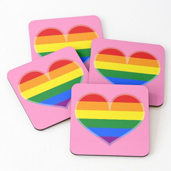 Item preview, Gay Rainbow Pride Heart [Pink Edition] designed and sold by Roxzania.