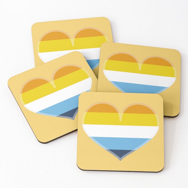 Item preview, AroAce Pride Heart [Orange Edition] designed and sold by Roxzania.