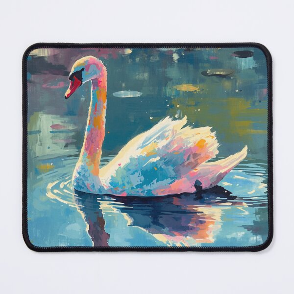 Item preview, Colorful Abstract Swan designed and sold by SeaStarAlex.