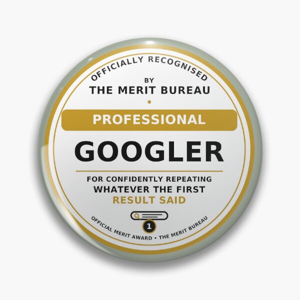 Item preview, Professional Googler Gift | Funny Coworker, Office and IT Award designed and sold by TheMeritBureau.