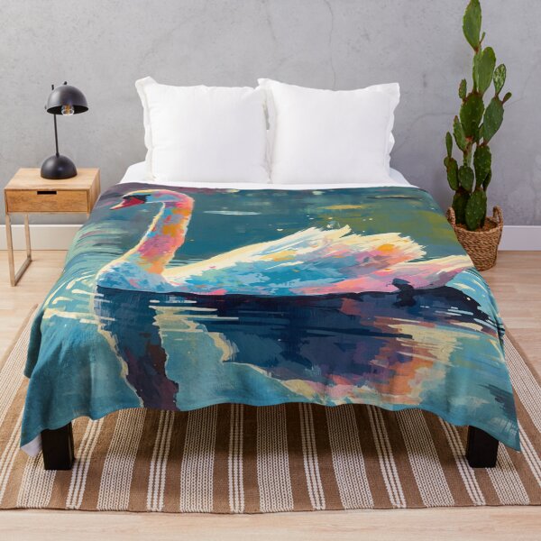 Item preview, Colorful Abstract Swan designed and sold by SeaStarAlex.