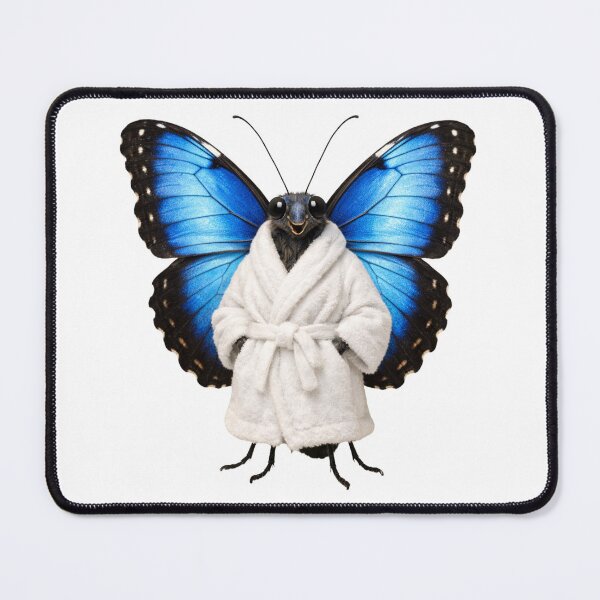 Item preview, Relaxing Bathrobe Blue Morpho Butterfly designed and sold by Sillytoe.