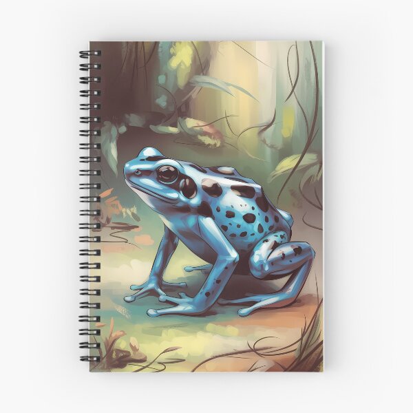 Item preview, Blue Poison Dart Frog Oil Painting Rainforest Art designed and sold by SellingWSarah17.