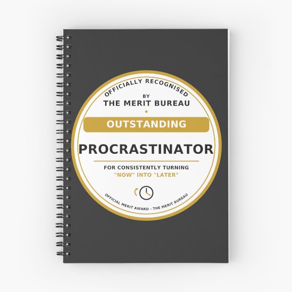 Item preview, Funny Procrastinator Gift | Outstanding Procrastinator Award designed and sold by TheMeritBureau.