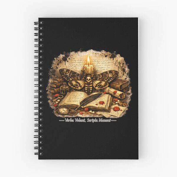 Item preview, Moth and Manuscript – Dark Academia Aesthetic Design designed and sold by Shadowframe Studios.