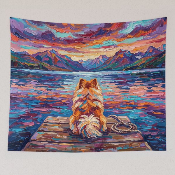 Item preview, On The Dock - Pomeranian designed and sold by AjaTrier.