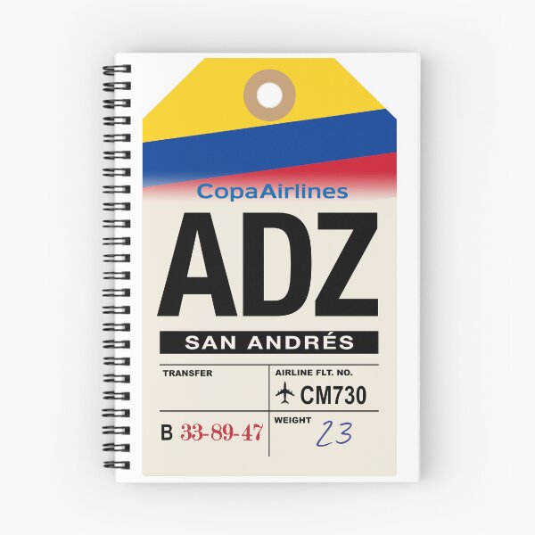 Item preview, San Andrés (ADZ) Colombia Airline Luggage Tag designed and sold by travelwitheric.