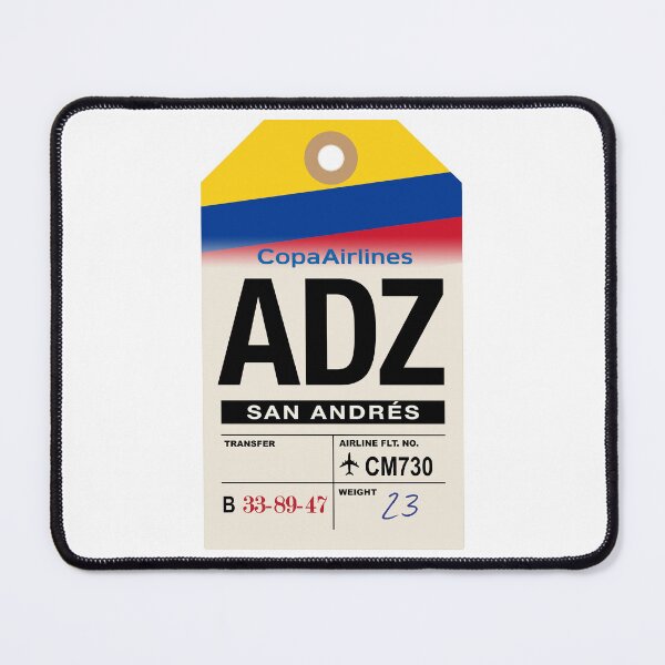 Item preview, San Andrés (ADZ) Colombia Airline Luggage Tag designed and sold by travelwitheric.