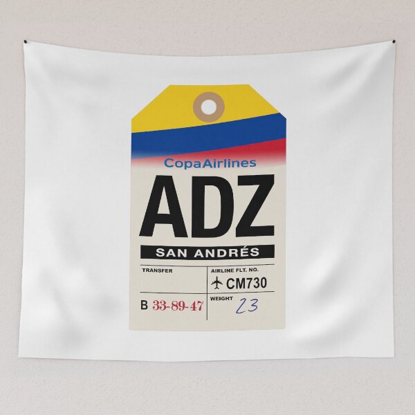 Item preview, San Andrés (ADZ) Colombia Airline Luggage Tag designed and sold by travelwitheric.