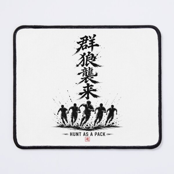 Item preview, Gunro Shurai Hunt as a Pack Japanese Soccer Calligraphy Sticker/T-Shirt Art designed and sold by Locker39.