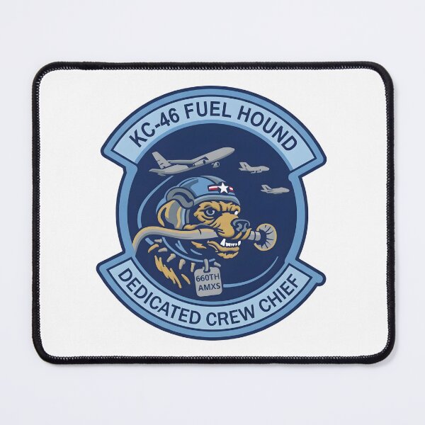 Item preview, USAF KC-46 Fuel Hound Dedicated Crew Chief 660th AMXS Patch Emblem designed and sold by CharlieDesings.