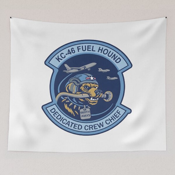 Item preview, USAF KC-46 Fuel Hound Dedicated Crew Chief 660th AMXS Patch Emblem designed and sold by CharlieDesings.