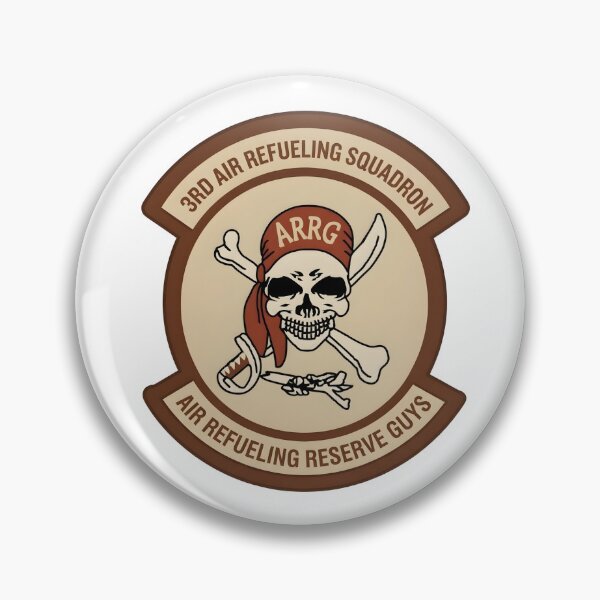 Item preview, USAF 3rd Air Refueling Squadron ARRG Pirate Patch Emblem designed and sold by CharlieDesings.