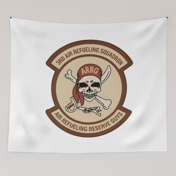 Item preview, USAF 3rd Air Refueling Squadron ARRG Pirate Patch Emblem designed and sold by CharlieDesings.