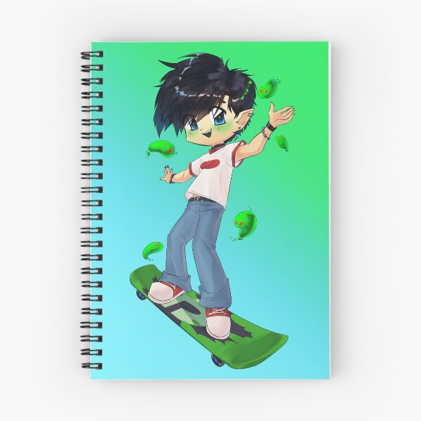 Item preview, Danny Phantom Danny Fenton Sk8er Boi Chibi Stickers designed and sold by Danis-artss.