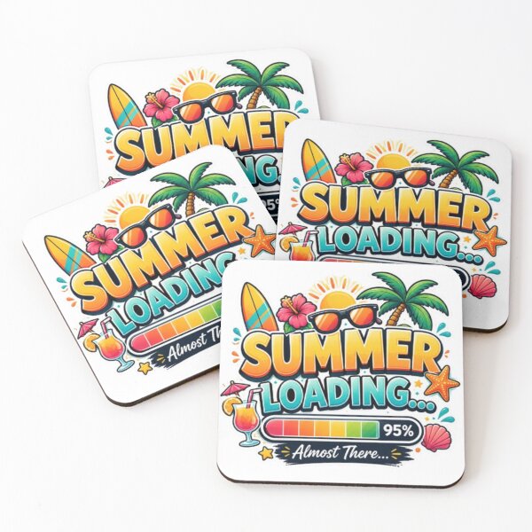 Item preview, Summer Loading... 95% Vacation Incoming | Funny Beach Vacation Sticker Style designed and sold by Salma.Store.