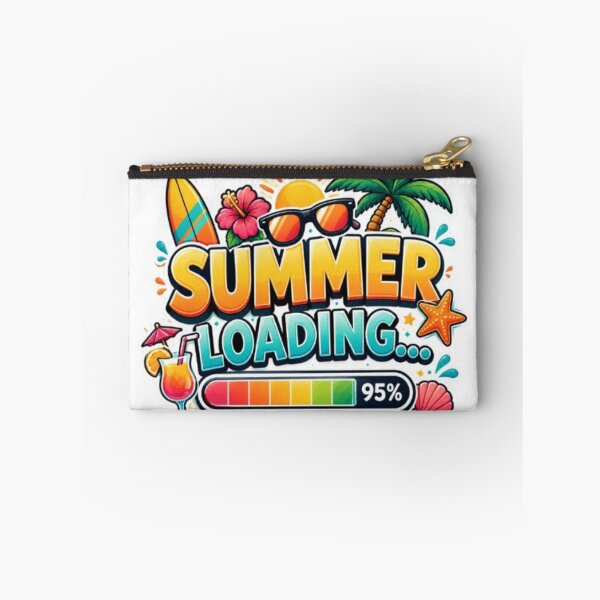 Item preview, Summer Loading... 95% Vacation Incoming | Funny Beach Vacation Sticker Style designed and sold by Salma.Store.