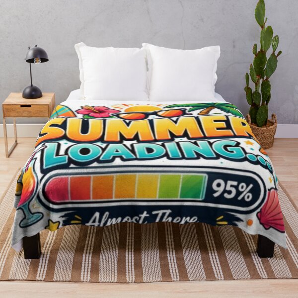 Item preview, Summer Loading... 95% Vacation Incoming | Funny Beach Vacation Sticker Style designed and sold by Salma.Store.