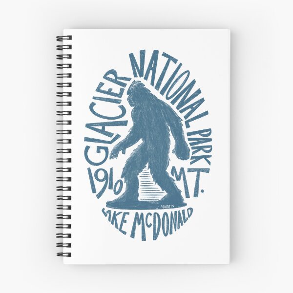 Item preview, Glacier National Park Bigfoot Design designed and sold by John Morris Illustration.