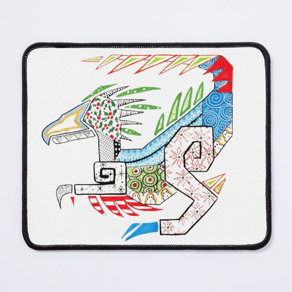 Item preview, Patterned Tribal Dragon Geometric Aztec Raptor Illustration designed and sold by Charmed-Ink.