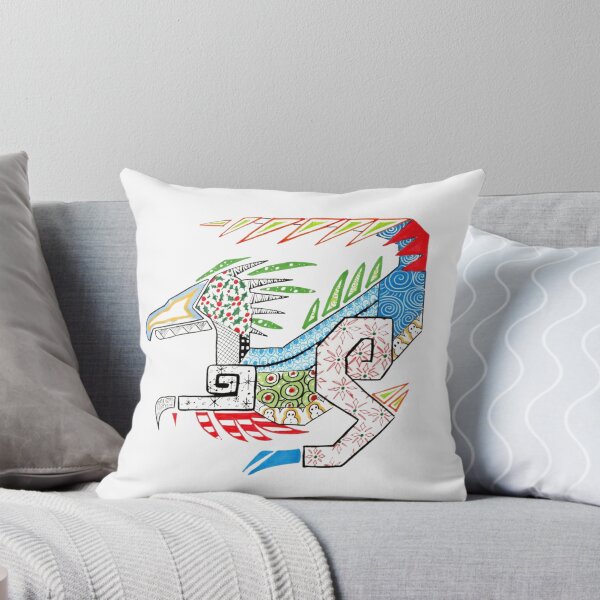Item preview, Patterned Tribal Dragon Geometric Aztec Raptor Illustration designed and sold by Charmed-Ink.