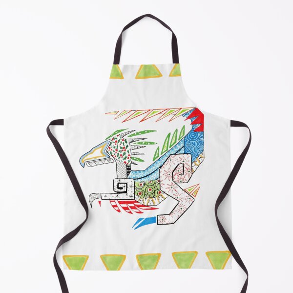 Item preview, Patterned Tribal Dragon Geometric Aztec Raptor Illustration designed and sold by Charmed-Ink.