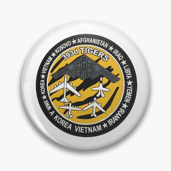 Item preview, USAF 393d Bomb Squadron Tigers B-2 Spirit Campaign History Patch Emblem designed and sold by CharlieDesings.