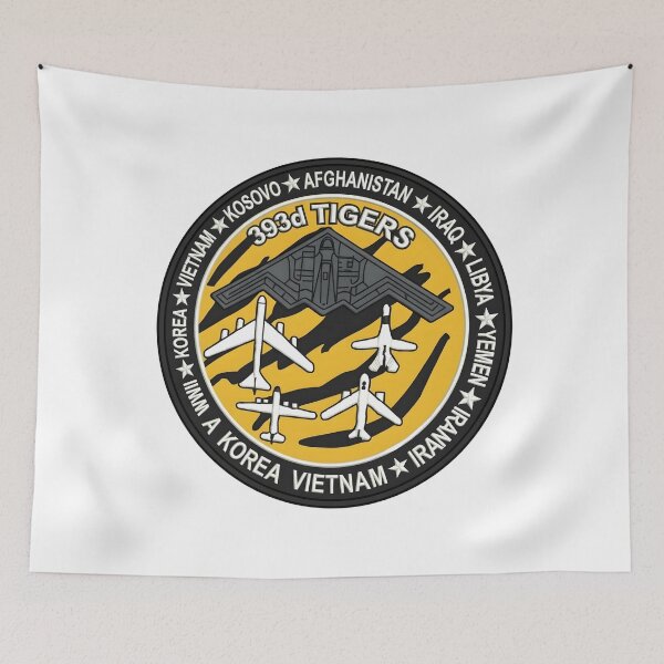 Item preview, USAF 393d Bomb Squadron Tigers B-2 Spirit Campaign History Patch Emblem designed and sold by CharlieDesings.