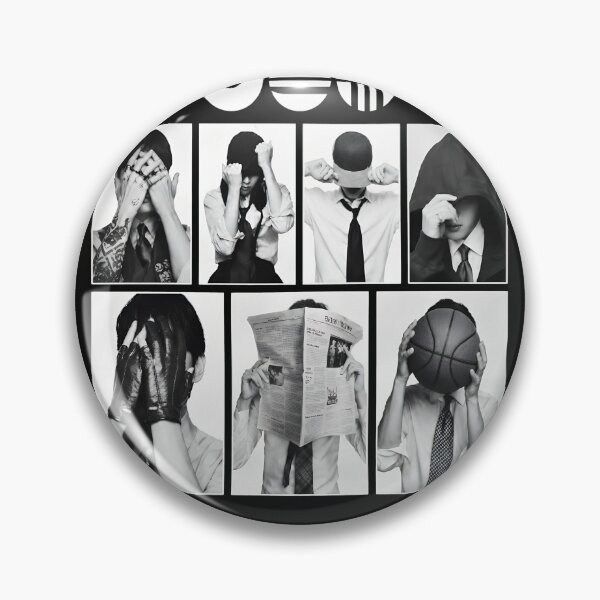 Item preview, Concealment Grid Abstract B&W Figures Art designed and sold by DizayDizay.