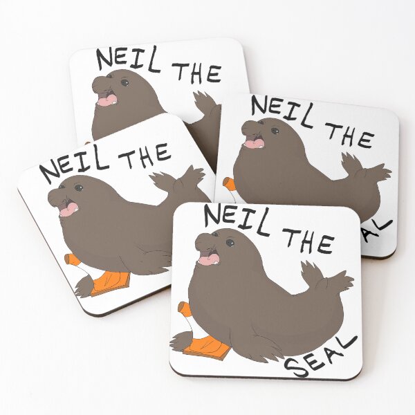 Item preview, Neil The Seal designed and sold by WilesNailsPower.