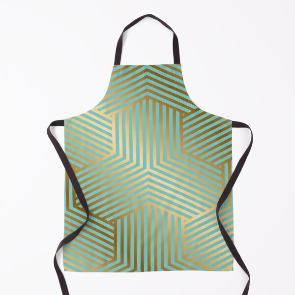 Item preview, Art Deco-Style Green-Aqua Gold-Hues Pattern designed and sold by DEC02.