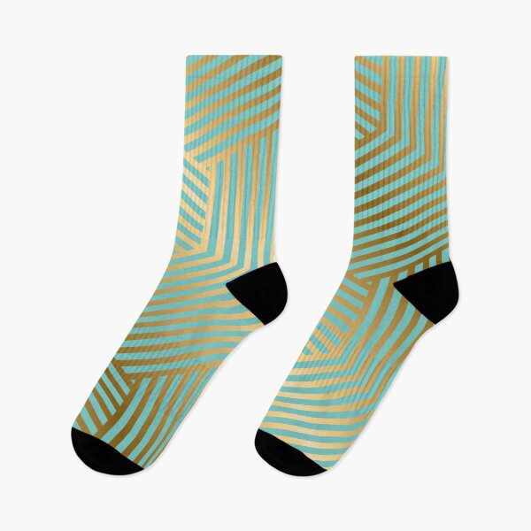 Item preview, Art Deco-Style Green-Aqua Gold-Hues Pattern designed and sold by DEC02.